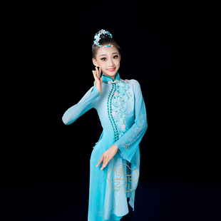 诗艺花儿诗雨江南舞蹈服胶州秧歌服剧目比赛舞蹈伞舞民族舞扇子舞