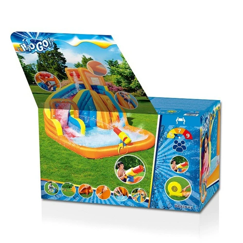 Bestway, водная горка, большой бассейн, дорожный надувной замок