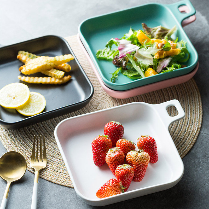 方形创意陶瓷盘子烘培盘微波炉烤盘厨房烤箱盘饭盘西餐盘家用菜盘,餐饮具,盘,淘宝优惠券,粉丝福利购,淘宝优惠卷