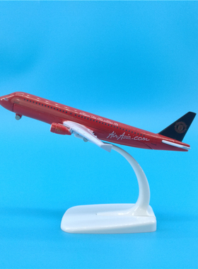 16cm亚航A320曼联号主题彩绘机收藏纪念亚洲航空飞机模型合金摆件