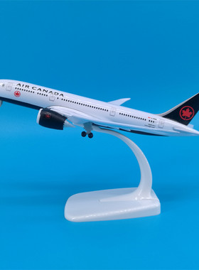 加拿大航空飞机模型摆件带轮子