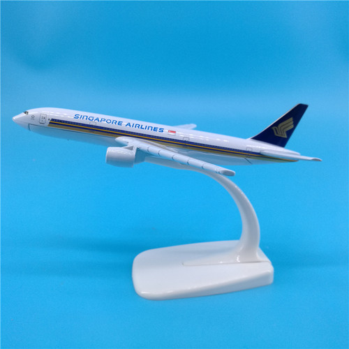 新加坡航空飞机模型摆件合金材质