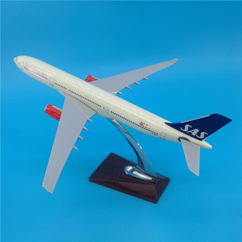 32cm北欧航空A330树脂飞机模型礼品摆件SAS Airlines