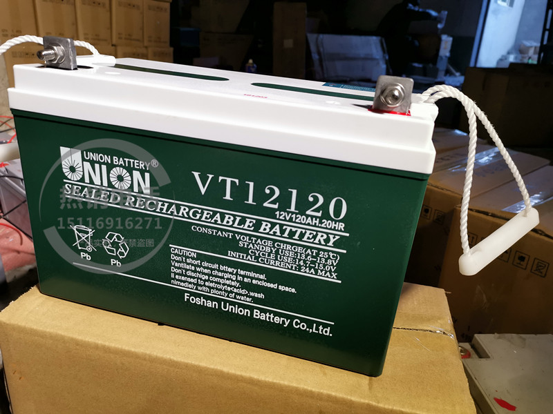 正品韩国友联UNION蓄电池 12V120AH VT12120 太阳能UPS直流屏电池