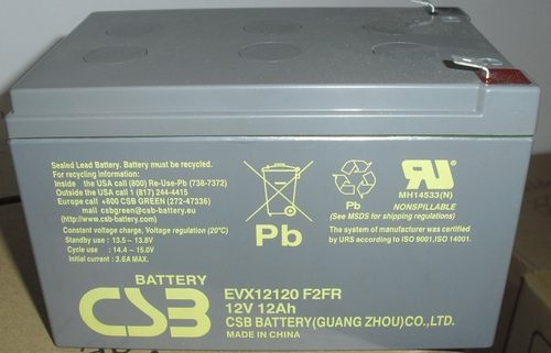 CSB EVX12120F2FR 12V12AH进口仪器/医疗设备/船舶仪器用电池
