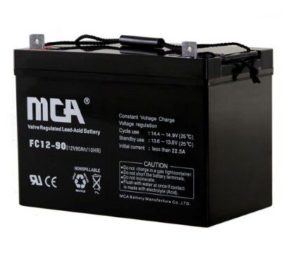 MCA蓄电池FC12-90AH锐牌蓄电池12V90AH免维护蓄电池