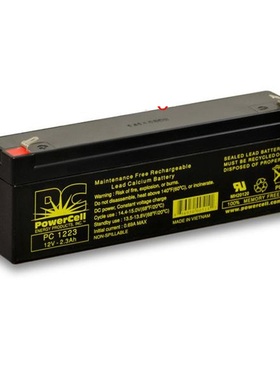 英国POWERCELL电池PC1223原装进口12v2.3ah医疗设备仪器用蓄电池