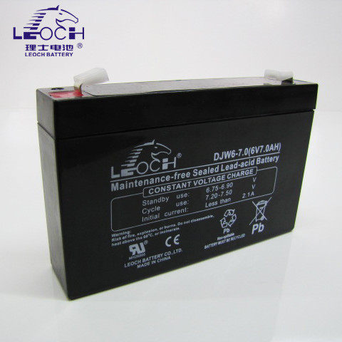 LEOCH DJW6-7 6V7AH 原装理士儿童电车消防UPS电瓶包邮