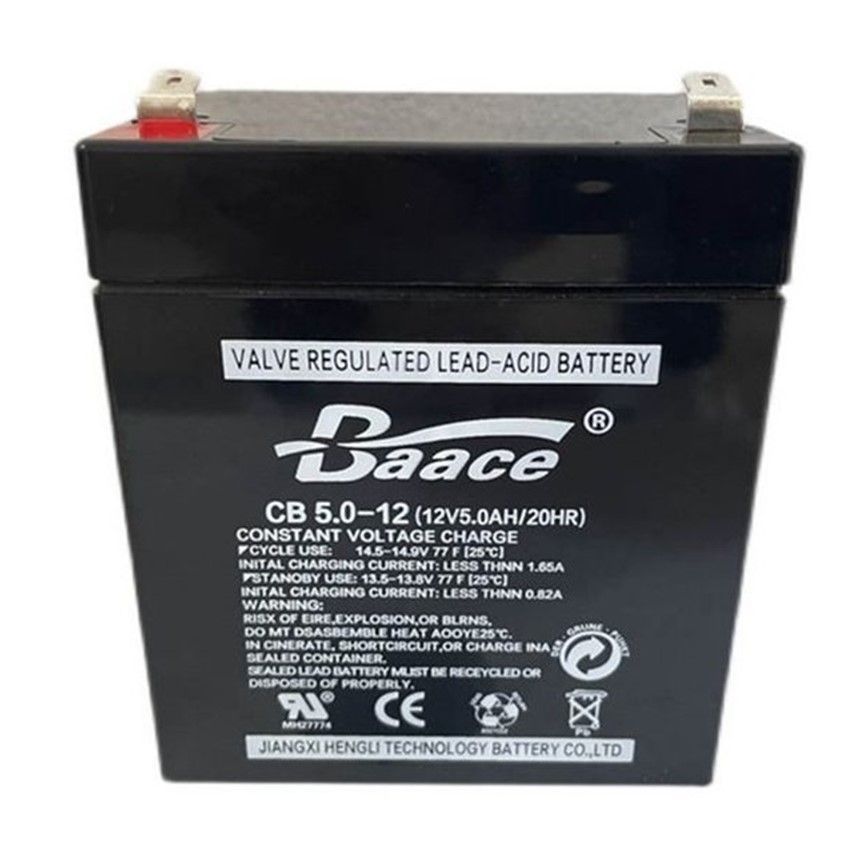 BaACE蓄电池CB5-12 12V5AH/20HR恒力电池消防 电梯 音响 卷帘门用