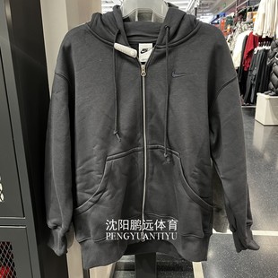 Nike耐克女子冬款 060 运动休闲宽松加绒保暖连帽夹克外套DQ5759