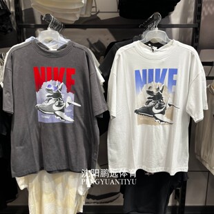 Nike/耐克女子夏季运动休闲宽松透气纯棉短袖T恤IR7588-060-121