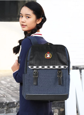 贝妮兔女生实用潮流上学休闲轻便两用背包5-9年级中学生书包7005X