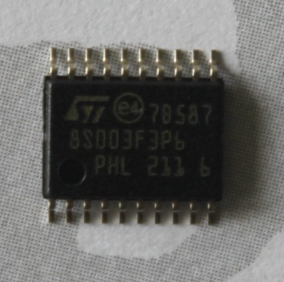 STM8S003F3P6 原装正品 管装编带 TSSOP20 可替代STM8S103F3P6