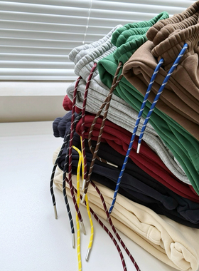 102019花朵刺绣高腰束脚卫裤女2025春秋季新款百搭宽松哈伦运动裤