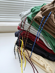 百搭宽松哈伦运动裤 新款 女2025春秋季 102019花朵刺绣高腰束脚卫裤