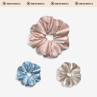 章小姐同款 真丝发圈kitcsh姆米明星枕头大肠发绳kitsc桑蚕丝头绳