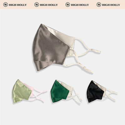 双面色真丝highholly22姆米口罩