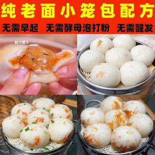 小笼包技术配方老面包子馅料杭州速冻蒸饺发面商用灌汤包小吃教程