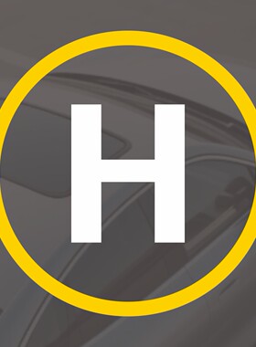 汽车贴纸车顶天窗无人机停机坪1087X汽车俱乐部私人订制款车贴