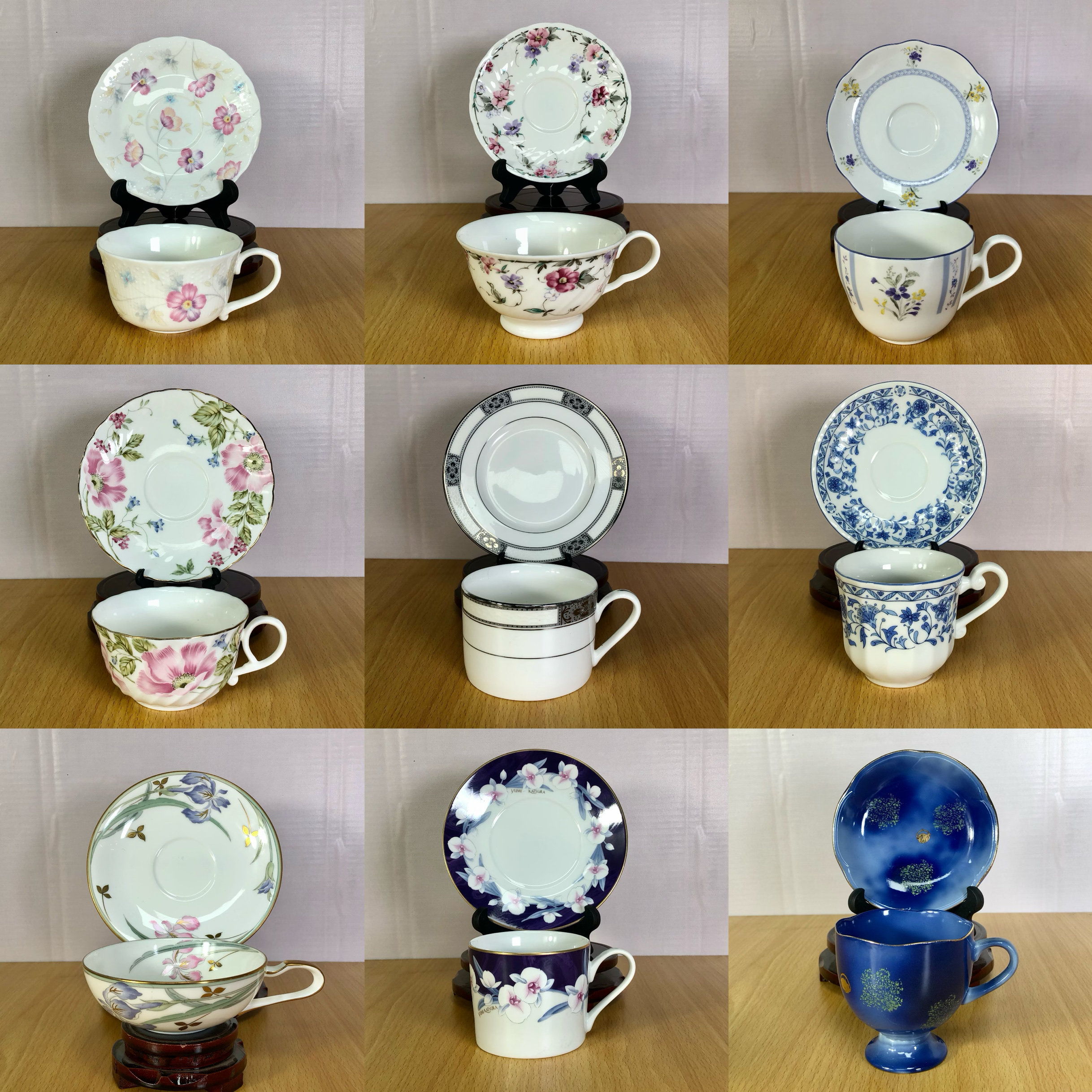 日本进口咖啡杯碟釉下彩Hoya Narumi 则武多品超美瓷器,餐饮具,茶杯,淘宝优惠券,粉丝福利购,淘宝优惠卷