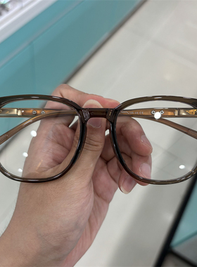 褐色茶眼镜女tr90素颜神器秋茶色冷色调栗子棕方形t7151 方圆脸