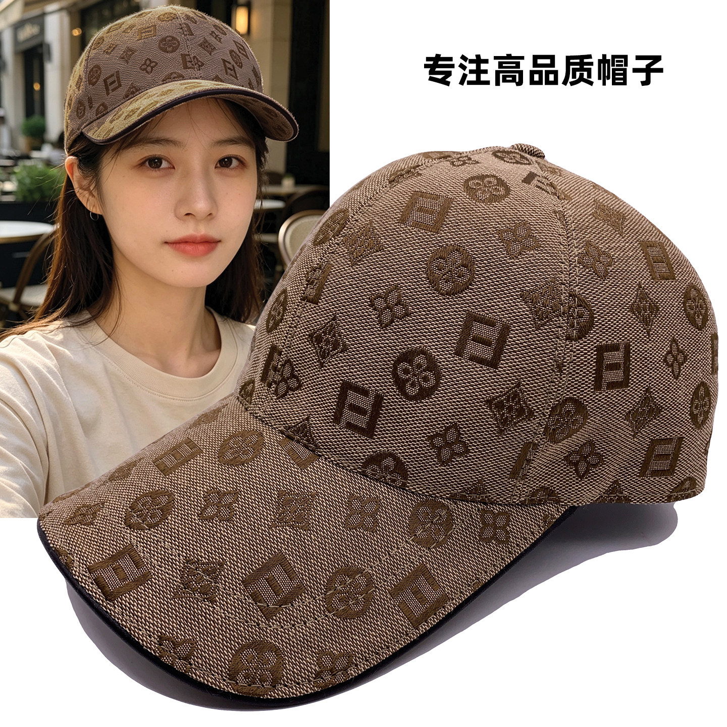 美式复古高级感遮阳防晒棒球帽
