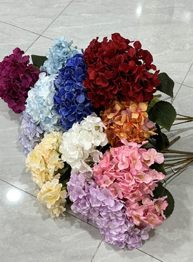 仿真绣球花绿色白色绣球头假花绢花仿真花拱门路引花婚庆装饰