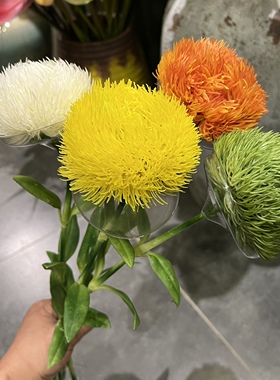 手感保湿绿毛石竹仿真花软装