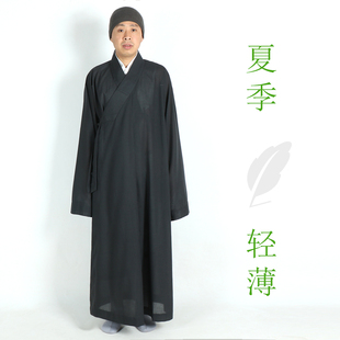 长褂男出家人衣服和尚服装 衣服僧衣女比丘尼服装 薄款 僧服大褂夏季