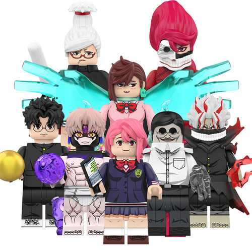 适用国产积木人仔动漫胆大党厄卡伦高仓健高速婆婆拼装玩具WM6223