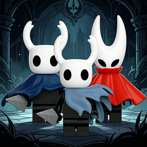 适配国产积木人仔游戏周边HollowKnight空洞骑士拼装玩具RT8017