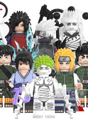 国产正品火影忍者积木人仔玩具大蛇丸鸣人卡卡西佐助斑波风水门