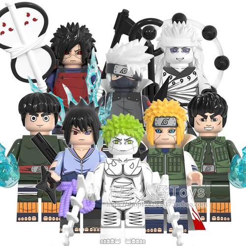 国产正品火影忍者积木人仔玩具大蛇丸鸣人卡卡西佐助斑波风水门