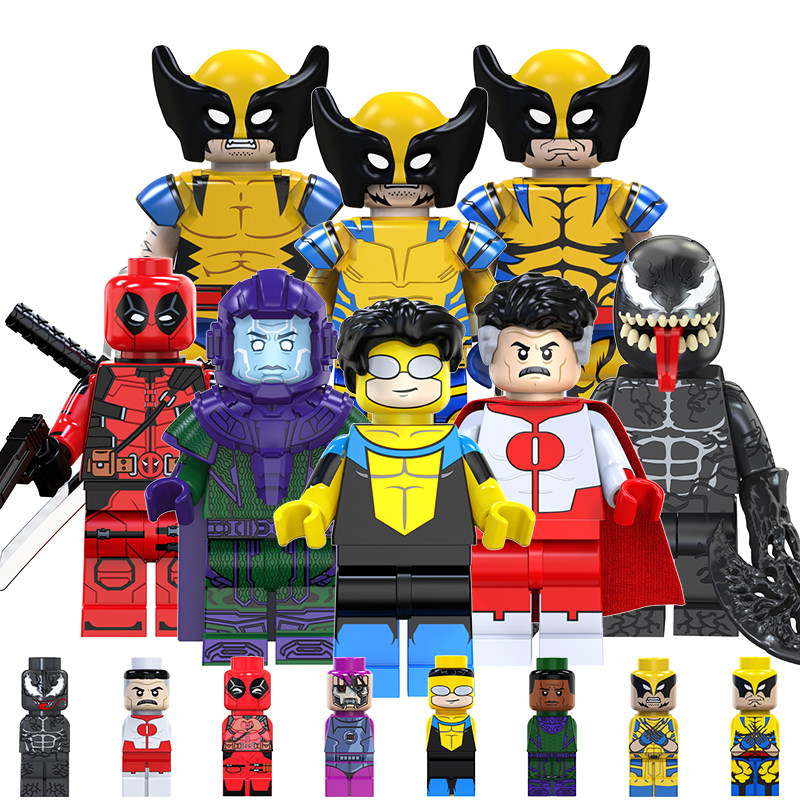 超级英雄积木人仔拼装玩具