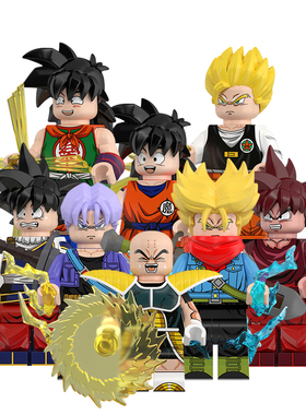 适用乐高积木人仔七龙珠WM6184孙悟饭雅木茶超赛特兰克斯拼装玩具