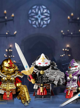 适用乐高积木人仔战锤40K战斗殉教修女终结者星际战士拼装玩具