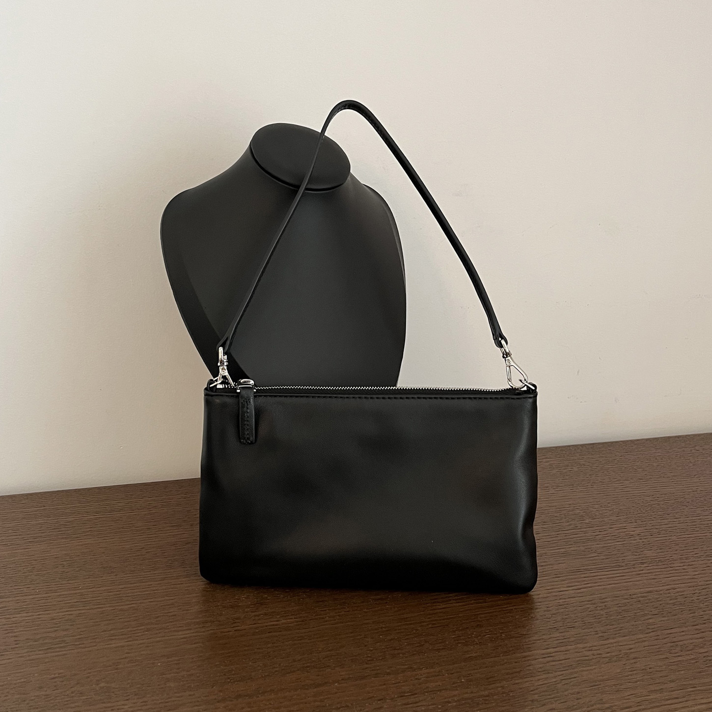 手工羊皮麻将包迷你轻便手提包