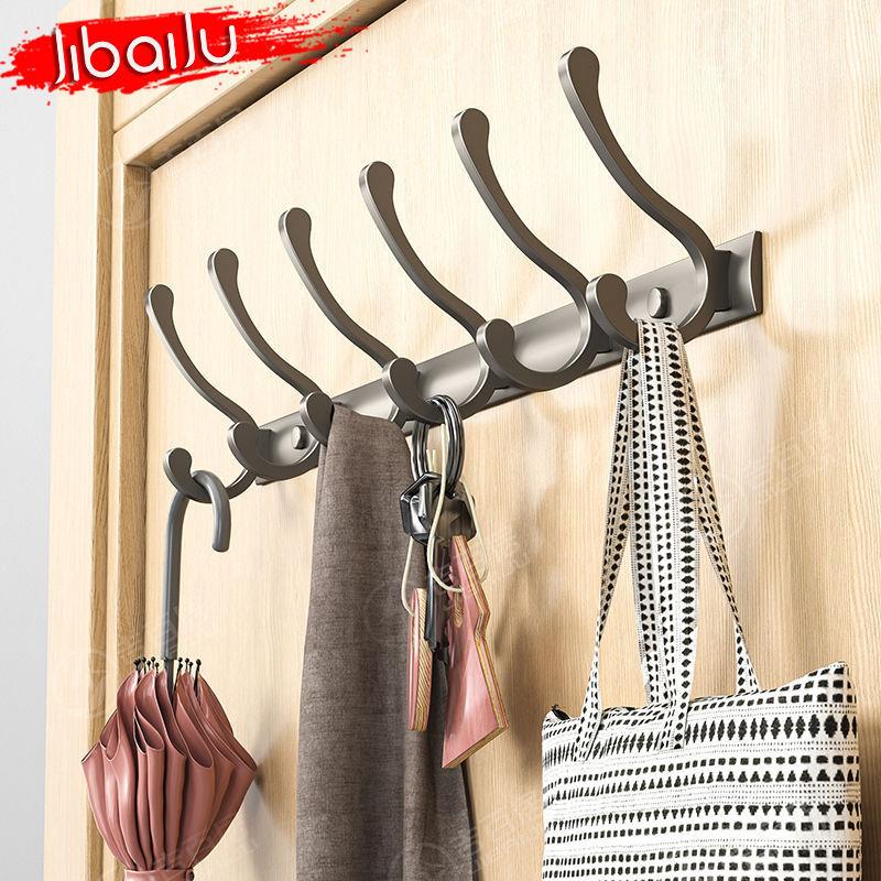 德国精工厂家供应挂衣架壁挂墙上门后置物架浴室进门挂衣钩玄关门