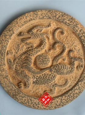 瓦当大号四方神吉祥摆件青龙四神兽朱雀白虎玄武秦砖汉瓦古建砖雕