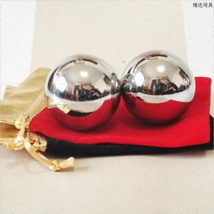 保定铁球健身球老年人保健球按摩锻炼鼠标手握空心铃音健脑球实心