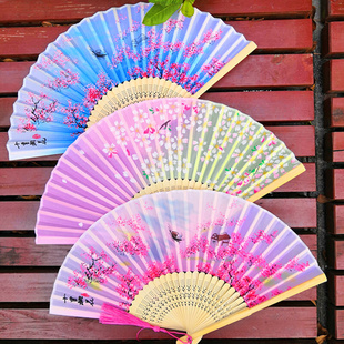 古风折扇 扇子折扇中国风舞蹈扇古装 古典折叠扇女儿童汉服拍照夏季