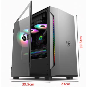 撒哈拉逆行者301台式机电脑小机箱侧透游戏240水冷MATX白色小机箱