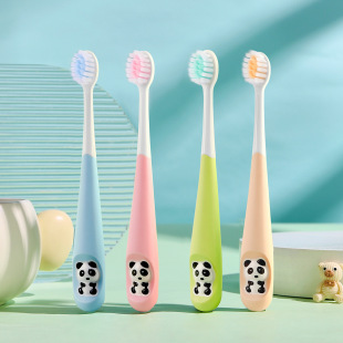 实惠装 Smile 软毛卡通小孩牙刷套装 8支装 Luna熊猫儿童牙刷桶装