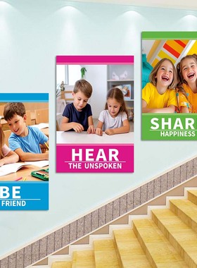 Ways tobe Kind儿童英语教育墙贴海报双语学校教室课堂布置装饰画