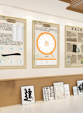 硬笔书法教室布置装饰挂画笔画结构培训机构墙面壁纸握笔坐姿海报