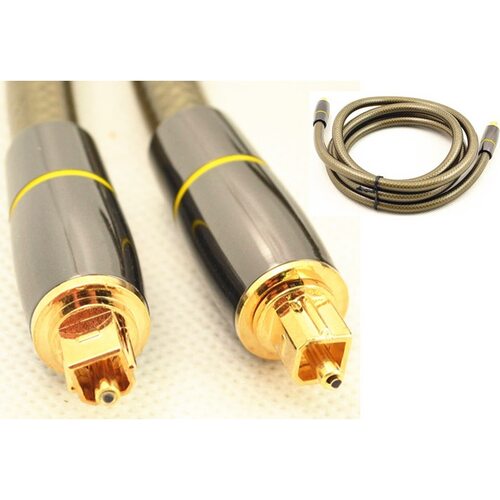 透明黑金属光纤音频线 光纤数码线 高级数字光纤线Toslink cable