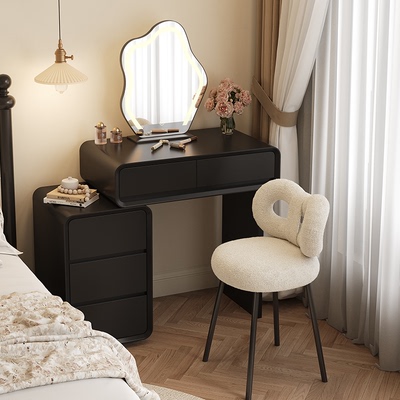 烤漆卧室轻奢收纳梳妆台现代简约