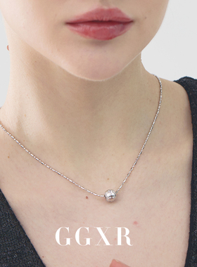 GGXR 925银星芒路路通项链锁骨链