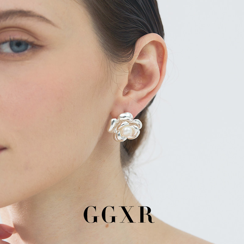 GGXR 欧美小香风天然淡水珍珠山茶花耳环无耳洞耳夹森林复古新款,饰品/流行首饰/时尚饰品新,耳夹,淘宝优惠券,粉丝福利购,淘宝优惠卷