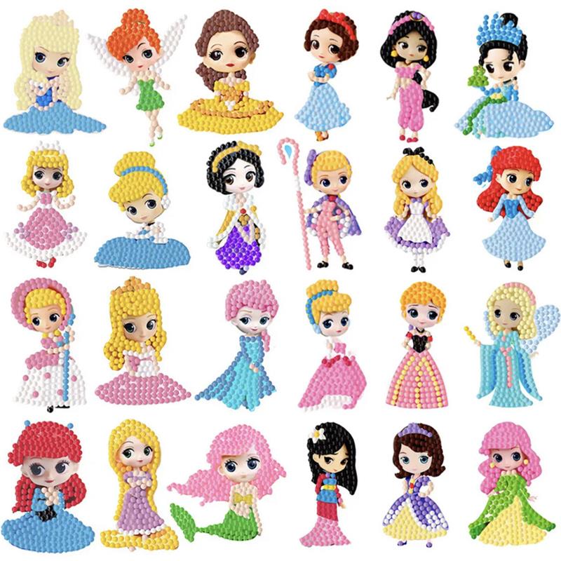 德国抖音同款力粘贴贴画画儿童男孩女孩专注diy钻石insDIY迷你手